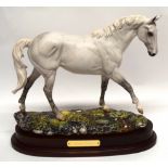 Royal Doulton model of Desert Orchid on oval plinth, midelled by G Tongue, limited edition of