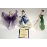 Group of Royal Doulton figurines, some with signatures to base including Samantha HN4043, with