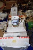 COLLECTION OF MUGS FROM DAVENPORT POTTERY DECORATED WITH AIRCRAFT AND SHIPS