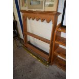 MODERN PINE WALL MOUNTING PLATE RACK, 102CM WIDE