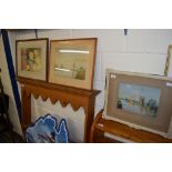 THREE VARIOUS WATERCOLOURS, TWO OF BROADLAND SCENES AND A FURTHER STILL LIFE (VARIOUS ARTISTS)