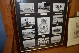 FRAMED SET OF RAF COMMEMORATIVE PHOTOGRAPHS