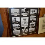 FRAMED SET OF RAF COMMEMORATIVE PHOTOGRAPHS