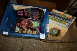 TWO BOXES WRESTLING AND OTHER MAGAZINES AND ANNUALS