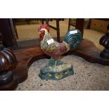 REPRODUCTION CAST METAL COCKEREL DOOR STOP