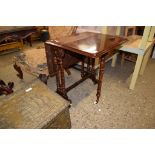 VICTORIAN MAHOGANY SUTHERLAND TABLE, 58CM WIDE