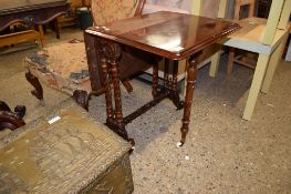VICTORIAN MAHOGANY SUTHERLAND TABLE, 58CM WIDE