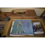 TWO BOXES OF VARIOUS ART REFERENCE BOOKS ETC