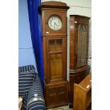 EARLY 20TH CENTURY OAK LONGCASE CLOCK, 205CM HIGH