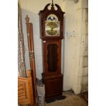 MODERN REPRODUCTION LONGCASE CLOCK, 197CM HIGH