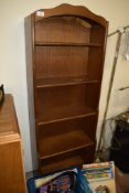 OAK BOOKCASE, 50CM WIDE