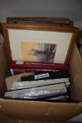 BOX OF VARIOUS PRINTS, FOLDERS ETC