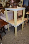 PAIR OF MODERN SIDE TABLES, 47 CM WIDE