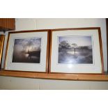 TWO PRINTS OF THE RIVER YARE NEAR SURLINGHAM, AND THE RIVER BURE AT LAMAS