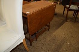 20TH CENTURY LIGHT OAK GATELEG TABLE, 75CM WIDE