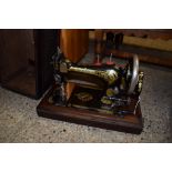 VINTAGE SEWING MACHINE, 43CM LONG