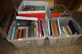 FOUR BOXES OF MIXED BOOKS INCLUDING MILLERS GUIDES