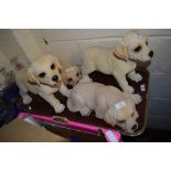 POTTERY GOLDEN RETRIEVER PUPPIES