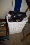 BOX CONTAINING MISCELLANEOUS HANDBAGS AND CLOTHING ETC