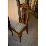 SET OF FOUR 19TH CENTURY OAK HIGH BACK DINING CHAIRS