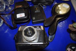 MIXED CAMERA EQUIPMENT AND A HALINA CAMERA