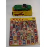 1960s Dinky Jaguar E-type model no 120, in original box (over-painted) and a Dinky Toys catalogue of