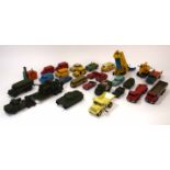 Quantity of 1950s Dinky vehicles to include Dunlop van, Kodak Cameras van, Foden trucks and group of