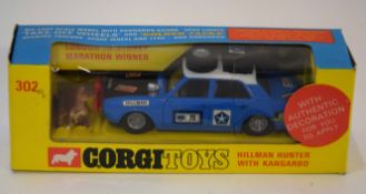 1960s Corgi Toys Hillman Hunter rally car model no 302