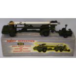 1950s Dinky Toys Missile Erector vehicle with Corporal missile and launching platform, model no 666,