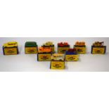 Group of nine Matchbox series vehicles to include model no 37 - Coca Cola truck, model no 29 -