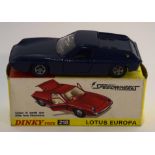 1960s Dinky Toys model no 218 Lotus Europa in original box (over painted)