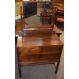 Early/mid 20th Century Waring & Gillow Ltd small mahogany dressing table comprising of a rectangular