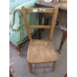 Vintage elm seated child~s chair