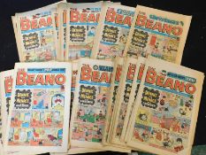 Two crates: good quantity BEANO comic, 1979-88, mainly complete years