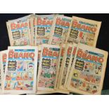 Two crates: good quantity BEANO comic, 1979-88, mainly complete years