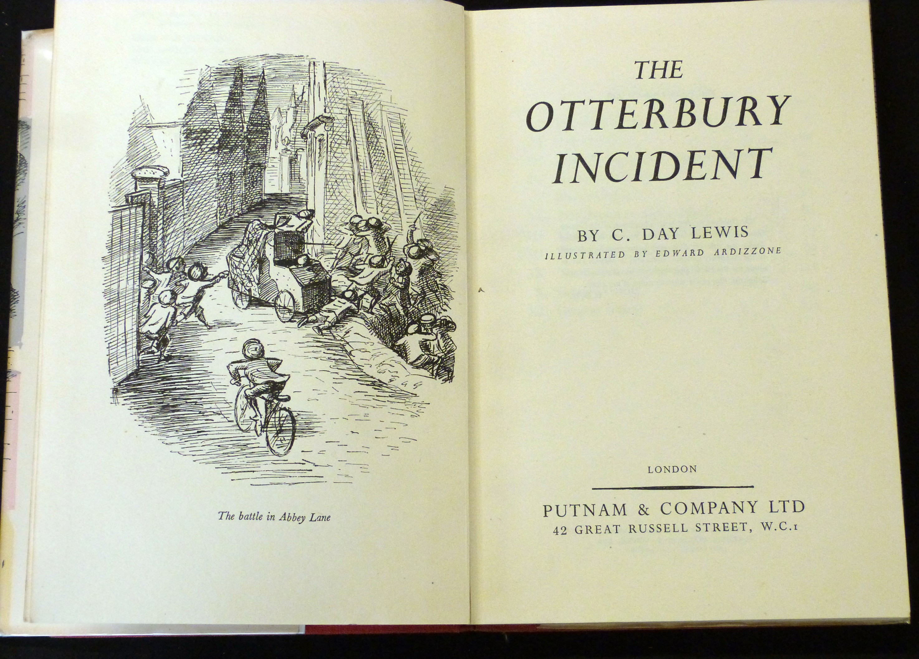 CECIL DAY-LEWIS: THE OTTERBURY INCIDENT, ill Edward Ardizzone, London, Putnam, 1948, 1st edition, - Image 2 of 4