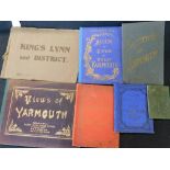 Box: 22 assorted East Anglia view albums, mainly early 20th century, (22)