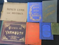 Box: 22 assorted East Anglia view albums, mainly early 20th century, (22)