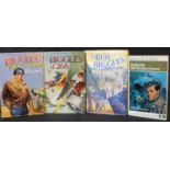 W E JOHNS: 4 titles: BIGGLES AND THE DARK INTRUDER, Leicester, Knight Books, 1967, 1st edition,