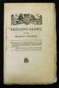 ANON: THE BRITISH NAVY TRIUMPHANT! BEING COPIES OF THE LONDON GAZETTES EXTRAORDINARY CONTAINING