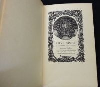 POWYS MATHERS: LOVE NIGHT, A LAOTIAN GALLANTRY, ill John Buckland-Wright, London, Golden Cockerel