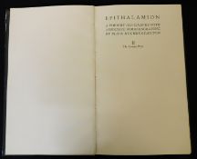 IDA GRAVES: EPITHALAMION, ill Blair Hughes-Stanton, Higham Colchester, Gemini Press, 1934, (330) (