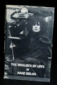 MARC BOLAN: THE WARLOCK OF LOVE, London, Lupus Music, 1969, 1st edition, original pictorial