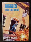 W E JOHNS: BIGGLES SEES TOO MUCH, Leicester, Brockhampton Press, 1970, 1st edition, original