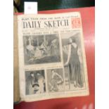 DAILY SKETCH: 1930, January to February complete, folio cloth