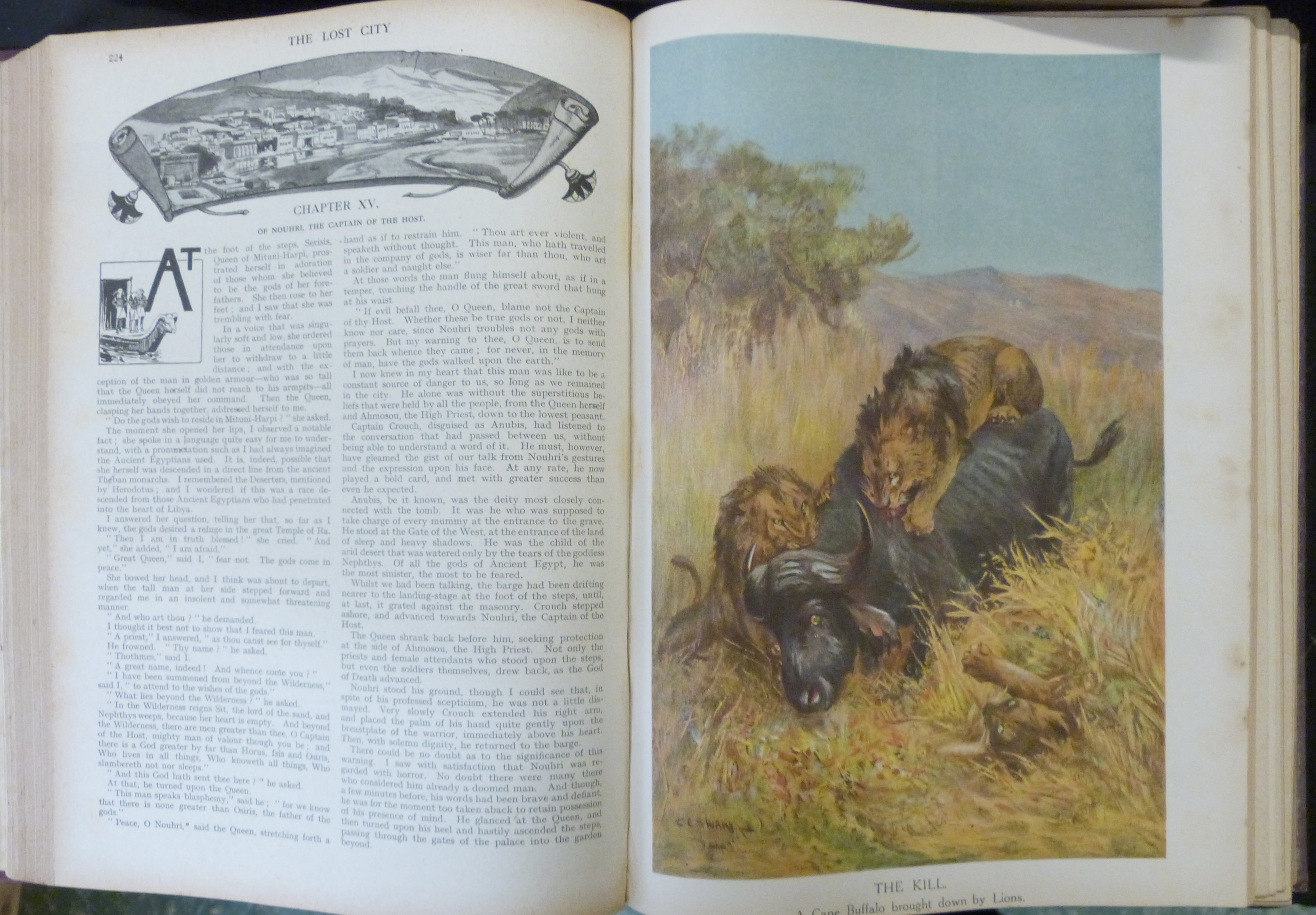 THE BOYS OWN ANNUAL, 1917-20 vols 40-42, all plates present but some misbound, 4to, contemporary - Image 10 of 10