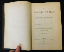 CHARLES DARWIN: THE DESCENT OF MAN AND SELECTION IN RELATION TO SEX, London, John Murray, 1885,