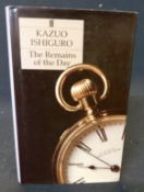 KAZUO ISHIGURO: THE REMAINS OF THE DAY, London, Faber & Faber, 1989, 1st edition, inscription on