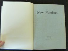 WILFRID WILSON GIBSON, RUPERT BROOKE, LASCELLES ABERCROMBIE AND JOHN DRINKWATER: NEW NUMBERS,