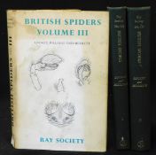 G H LOCKET & A F MILLIDGE: BRITISH SPIDERS, 1968, 1968, 1974, reprint, reprint, 1st edition, all